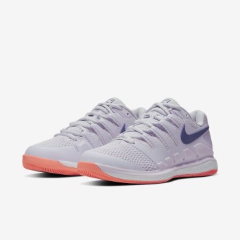 Nike Court Air Zoom Vapor X - Női Teniszcipő - Lila/Világos Mangó/Lila